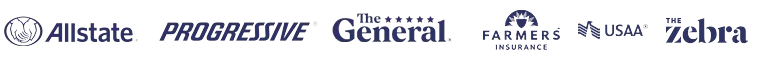 Allstate, Progressive, The General, Farmers, USAA, The Zebra